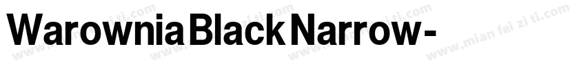 Warownia Black Narrow字体转换